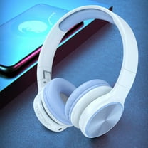 Wireless Bluetooth Headphones, 65H Playtime, 6 EQ Sound Modes, HiFi Stereo Over Ear Headphones with Microphone, Foldable Lightweight Bluetooth 5.3 Headphones for Travel/Office/Cellphone/PC - Blue