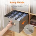 thumbnail image 5 of Lifewit Jeans Organizer for Closet, Large Size Pants Storage Bins 12 Cell, Foldable Clothes Drawer Organizer for Sweater, Towel, T-shirts, Dress, Stackable Wardrobe Shelf Dividers Box, 3 Packs, 5 of 9