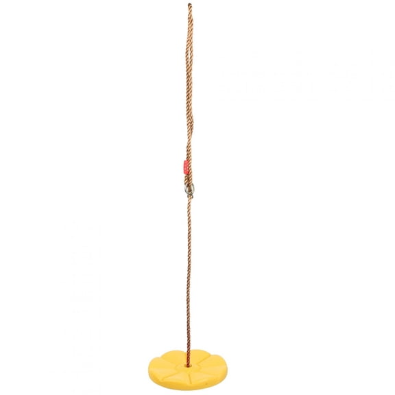NFTIGB Climbing Rope Tree Swing Indoor Outdoor Disc Hanging Seat Playing Equipment Children Toys Yellow 11.02 inches / 28 cm