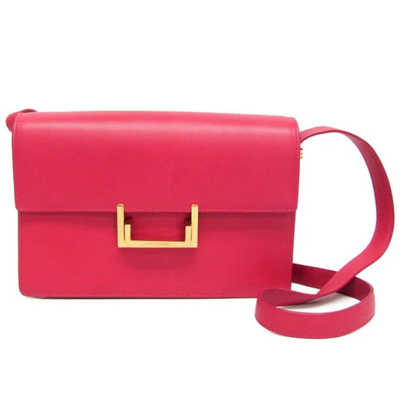 Pre-Owned Saint Laurent 318025 Women's Leather Shoulder Bag Pink (Good)