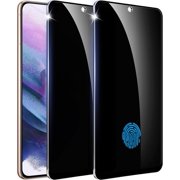 【2+1 Pack】 for Samsung Galaxy S21 Privacy Screen Protector【Support Fingerprint Unlock】 9H Tempered Glass,AntiSpy Film Compatible for Samsung S21 4G/5G