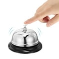 thumbnail image 4 of 100mm(3.94") Desk Bell Steel Electroplating Silver Tone 2 Pack, 4 of 5