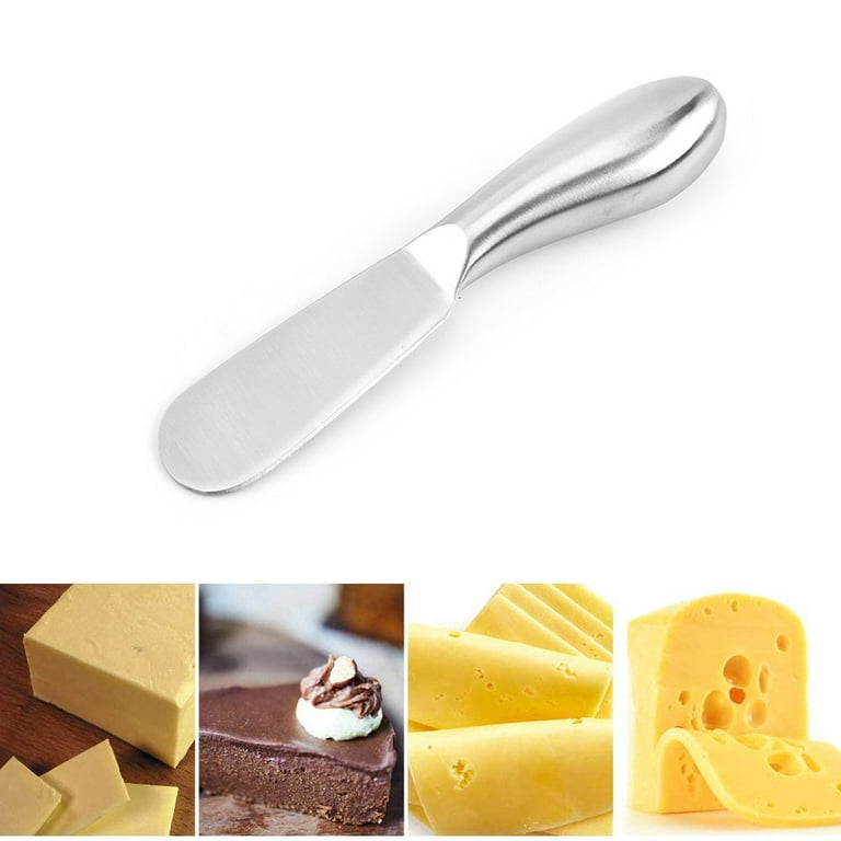 1pc Stainless Steel Butter Scraper / Butter Spreader / Cheese Knife With  Wooden Handle