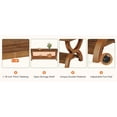 thumbnail image 3 of TRIBEWOOD Rectangle Solid Wood Coffee Table With Storage, 3 of 5