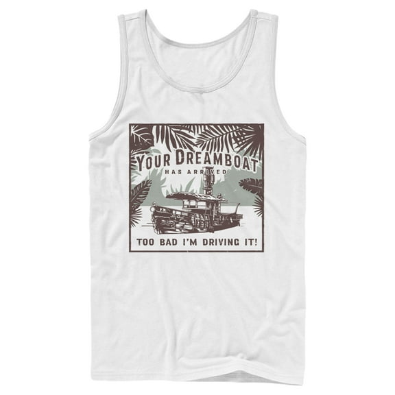Men's Jungle Cruise Your Dreamboat Has Arrived Tank Top White Medium