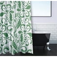 thumbnail image 3 of Simply Daisy 70" W x 73" L Aurora Polyester Shower Curtain, Green [1 Ct], 3 of 5