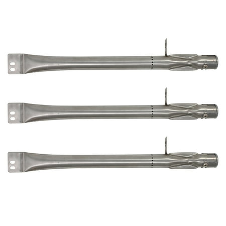 

3-Pack BBQ Gas Grill Tube Burner Replacement Parts for Brinkmann 810-6445-0 - Compatible Barbeque Stainless Steel Pipe Burners