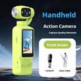 thumbnail image 2 of Video Recorder with 180°Rotating Lens, Handheld Vlogging Camera, Pocket POV Camcorder Body Cam Eis Stabilization Battery Life for Vlogging - Green, 2 of 10