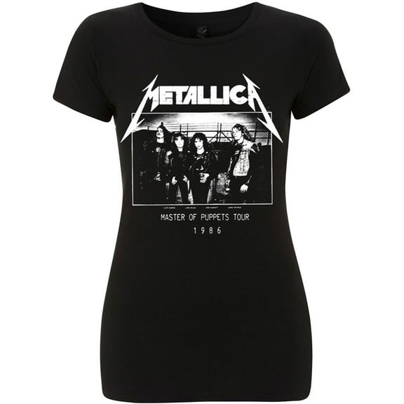 Metallica MOP Photo Damage Inc Tour Juniors T-Shirt Black Large
