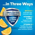 thumbnail image 6 of Emergen-C Immune+ Triple Action Immune Support Powder, Betavia (R), 1000Mg Vitamin C, B
 Vitamins, Vitamin D and Antioxidants, Super Orange, Back to School Essentials – 30 Count, 6 of 11