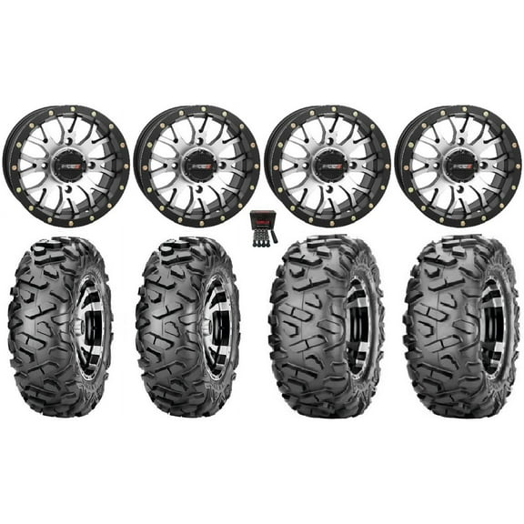 System 3 ST-3 Machined 14" Wheels 29" BigHorn Tires Polaris RZR XP 1000 / PRO XP / Ranger XP 900/1000