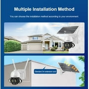 LS VISION 4MP WiFi Solar Wireless Security Cameras System CCTV Waterproof Outdoor PTZ