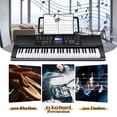 thumbnail image 4 of Infans 61-Key Electronic Keyboard Piano Set w/Lighted Key LCD Screen Stand Bench, 4 of 7