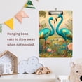 thumbnail image 2 of ALAZA Plastic Clipboard A4 Letter Size Decorative Clipboards for Students Women Men 9" x 12.5" Flamingos Flower, 2 of 6