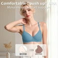 thumbnail image 4 of 3PC Pack Women Push Up Bra Everyday Underwear Comfortable Lingerie Bralette with Support Anti-Sag-Size70C/32C, 4 of 6