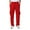Red, variant on Mens Cargo Sweatpants Heavyweight Fleece Long Pants Multi Pockets