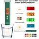 thumbnail image 5 of Probador de calidad del agua, medidor de pH, medidor de pH digital Probador de pH Probador de calidad del agua Función de temperatura para agua potable, hidroponía, piscinas, acuarios, 5 of 5