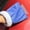 Blue, variant on Portable Car Snow Brush with Protective Cover, Compact Ice Scraper Shovel for Vehicle Winter Emergency Kit, Universal Fit - Red