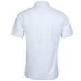 thumbnail image 3 of WXLWZYWL Men's Solid Casual Fashion Lapel Short Sleeve Shirt Blouse, 3 of 3