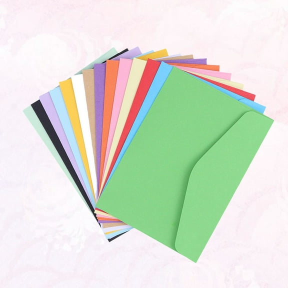 SEWCHICS 70-Piece Assorted Color Paper Envelopes Set for Writing, Postcards, Invitations, and Storage