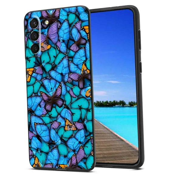 Butterflies-jpg Phone Case, Degined for Samsung Galaxy S21+ Plus Case Men Women, Flexible Silicone Shockproof Case for Samsung Galaxy S21+ Plus