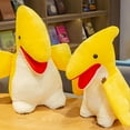 thumbnail image 3 of Peluche de dinosaurio pterodáctilo amarillo, juguete de peluche, regalo para niños, 3 of 5