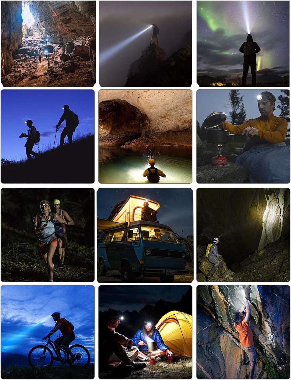 BN-LINK 2-Pack Rechargeable LED Headlamps photo 4