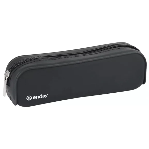 Enday Silicon Pencil Case, Silicon Pencil Pouch Aesthetic, Cute Pencil Pouch, Small Pencil Pouch, Portable Small Pencil Case Black