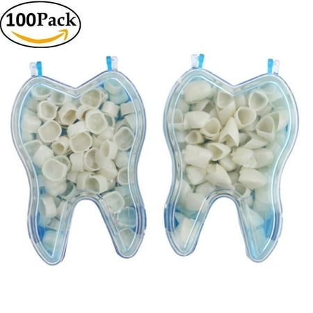 100 PCS Mixed Dental Temporary Crown Kit Anterior Front & Molar Posterior 50 of each