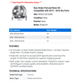 thumbnail image 2 of Rear Brake Pad and Rotor Kit - Compatible with 2014 - 2016 Kia Forte 2015, 2 of 2