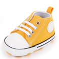 thumbnail image 1 of Zapatos clásicos de lona para bebé, zapatillas informales para recién nacido, primeros pasos, suela suave, antideslizante, D2486, 1 of 5