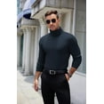 thumbnail image 3 of COOFANDY Men's Turtleneck Sweater Casual Basic Long Sleeve Pullover Sweater Knitted Pullover Top, 3 of 7