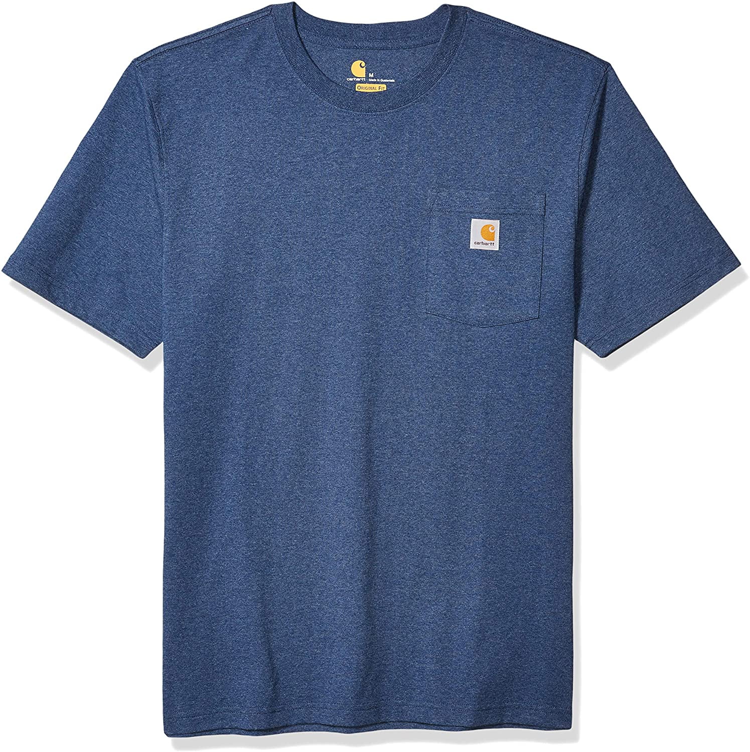 Carhartt Men's 'K87' Workwear Pocket Short-Sleeve T-Shirt, Dark Cobalt ...