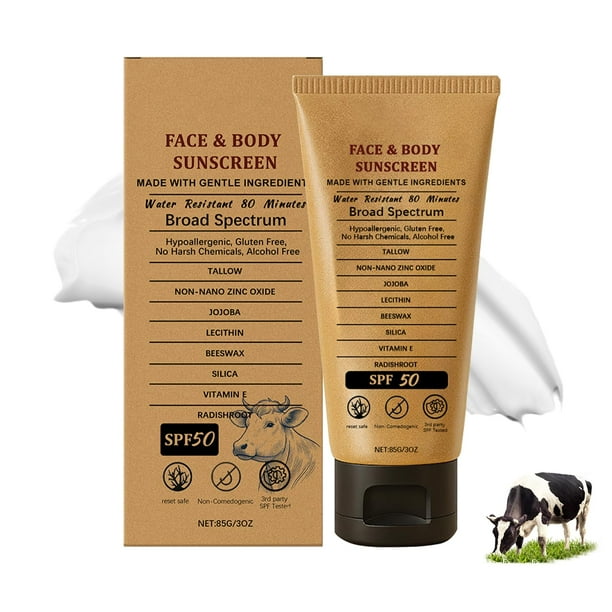 Protector solar Gkweres Tallow Beef SPF 50 85 g para rostro y cuerpo
