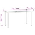 thumbnail image 5 of vidaXL 5 Piece Garden Dining Set Black Steel and Textilene, 5 of 5