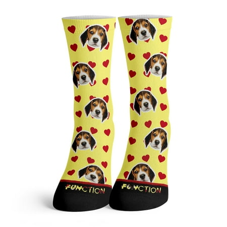 

Function - Custom Dog Face Valentine s Day Heart Pattern Fashion Socks