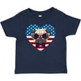 thumbnail image 3 of Inktastic Pug Dog Patriotic US Flag Heart Boys or Girls Baby T-Shirt, 3 of 5