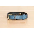 thumbnail image 5 of Dog Collar. Handmade Genuine Leather Dog Collar, Blue with Black Inner Liner, Adjustable Buckle. Buddies Collars, 5 of 5