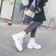 thumbnail image 3 of Zapatos casuales de caña alta para mujer, zapatos cálidos con forro de felpa de invierno, zapatos deportivos con cordones de suela gruesa, 3 of 4