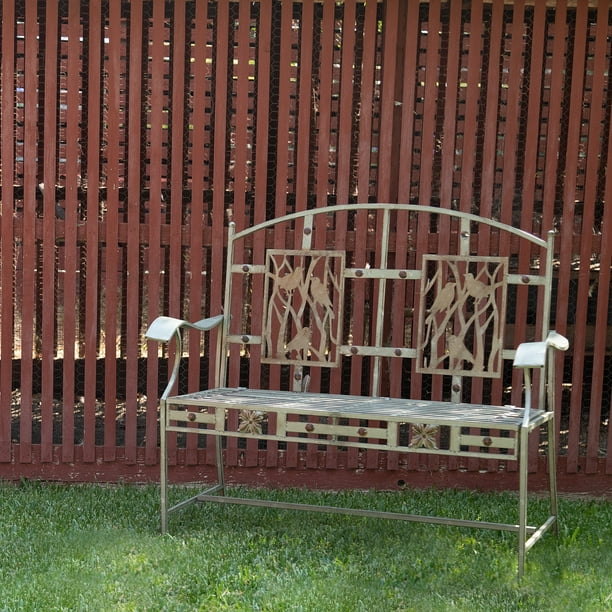 Birds On Branches Garden Bench