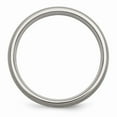 thumbnail image 2 of Two-Tone Titanium Silver Ring Band Wedding Sterling Silver, 2 of 6