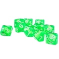thumbnail image 2 of Durable Acrylic 3cm 10-sided D10 Polyhedral Dices for Dragon Scales Party Casino Card Games Supplies Verde, 2 of 7
