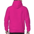 thumbnail image 7 of Rateoe Darkmagenta Pattern Mens Hoodie, Pullover Hooded Sweatshirt, Kangaroo Pocket Hoodie Ideal for Daily Wear, Travel and Home-Large, 7 of 7