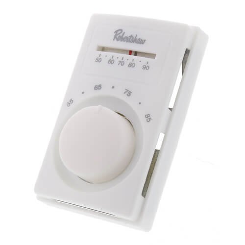 Thermostat à Tension de Ligne, Chauffage Seulement, Blanc