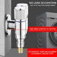 thumbnail image 2 of 2-Way Toilet Bidet Shower Faucet Angle | Alloy Mini Washing Machine Water Stop | 4-Point Thread Universal Connection | 90° Quick Opening Handle | Bathroom Plumbing Accessories, 2 of 9