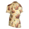 thumbnail image 3 of joogoo Daisy Brown Capybara Pattern Men's Cycling Jerseys Mountain Bike Short Sleeve Tops 2XL, 3 of 7