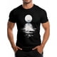 thumbnail image 2 of Men's T-Shirt,Short Sleeve Tee Shirt Casual Tops Full Moon Night Crewneck T Shirts for Men, 2 of 8