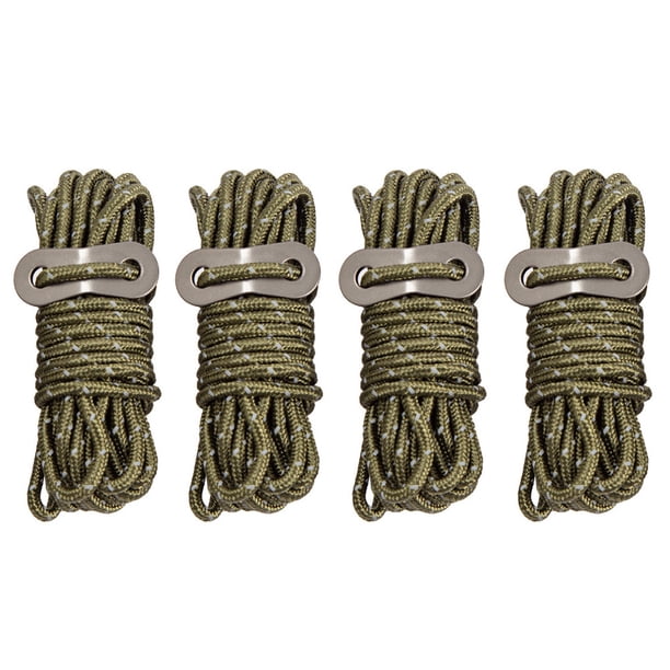 Advancent Cuerda reflectante para tienda de campaña 4X, cuerda de viento de alta resistencia, mano de obra fina, accesorio DIY, accesorios Ropa Deportiva, Zapatos Gris