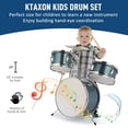 thumbnail image 3 of Batería Ktaxon 14" Kit para Principiantes de 3 Piezas con Banqueta, 3 of 7