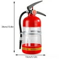thumbnail image 2 of Yucurem 1.5L Beer Barrels Acrylic Fire Extinguisher Shape Liquor Dispenser Bar Accessory Kitchen Supplies (Red), 2 of 10